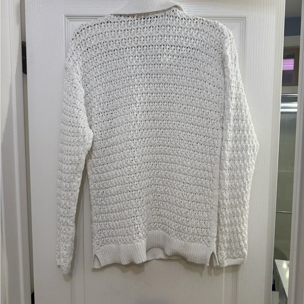 White Knit Women's Sweater - Picture 2 of 3